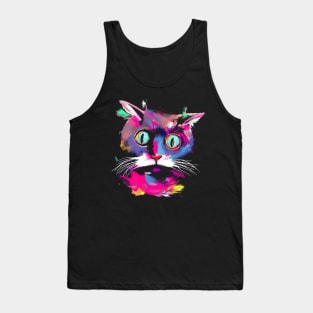 Cat painting, original art Tank Top